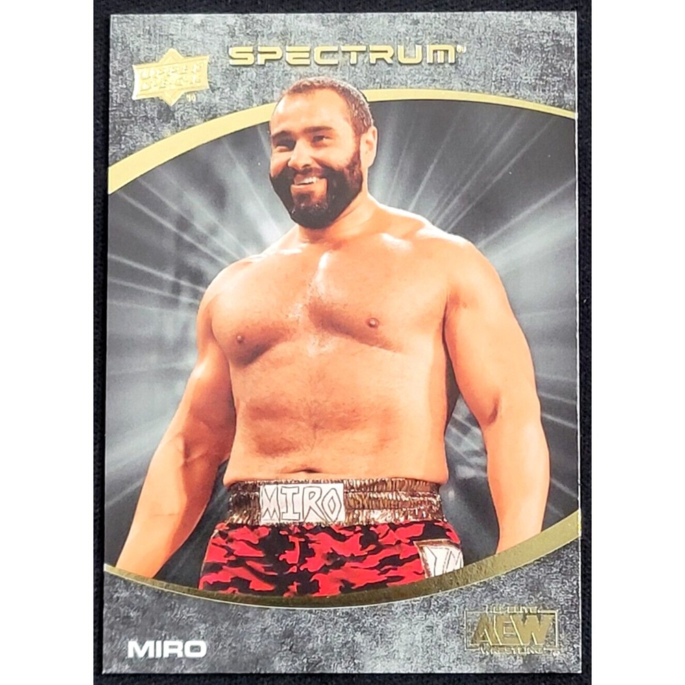 2021 UPPER DECK AEW SPECTRUM DARK MIRO #D 33/99